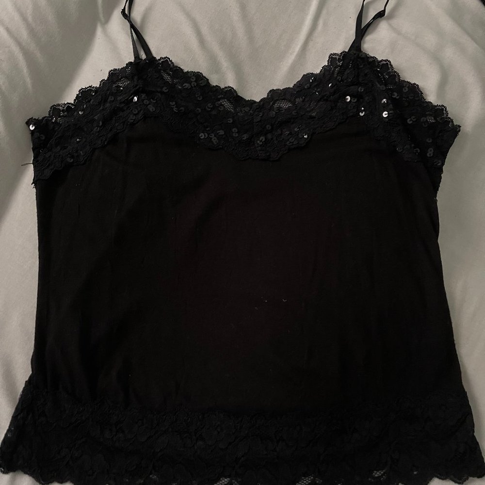 Lapis Small Lace Tank Top